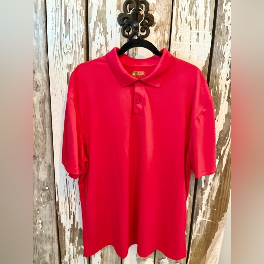 Red izod golf polo xl